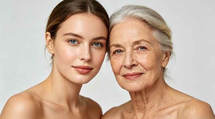 AI skin imaging analysis system good skin display
