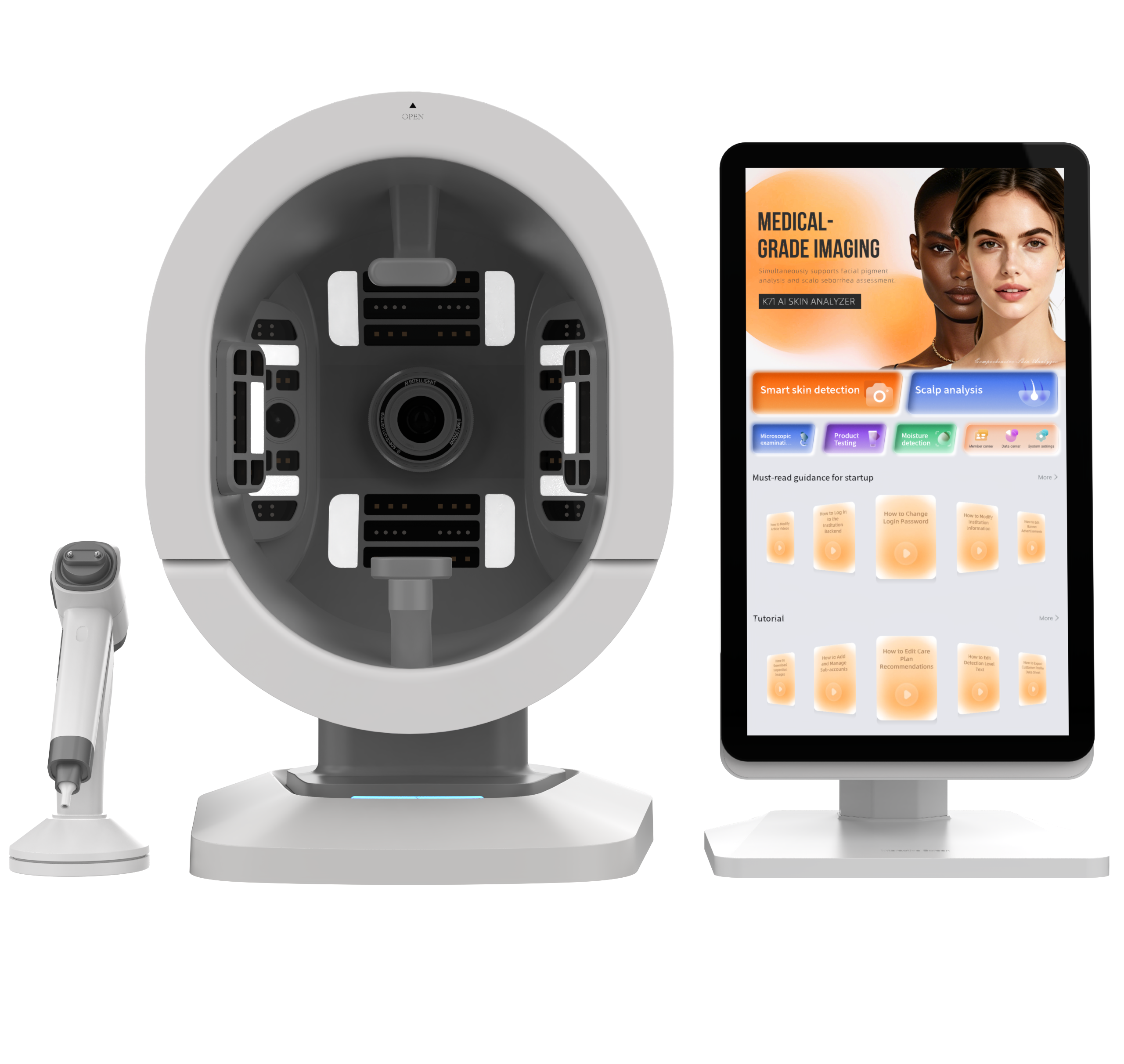 K71 Triple-Camera AI Skin Analyzer